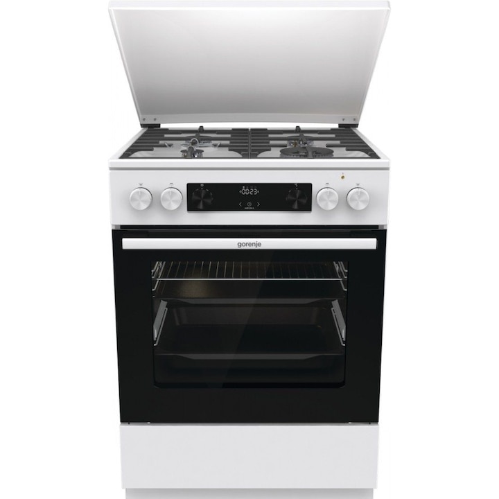 Aragaz gaz-electric Gorenje GKS6C71WA, palnic wok, 4,0 kW, multicolor, dimensiuni mari