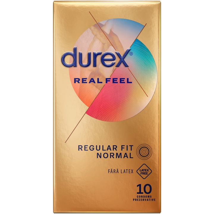 Prezervative Durex Nude Latex Free, 10 buc