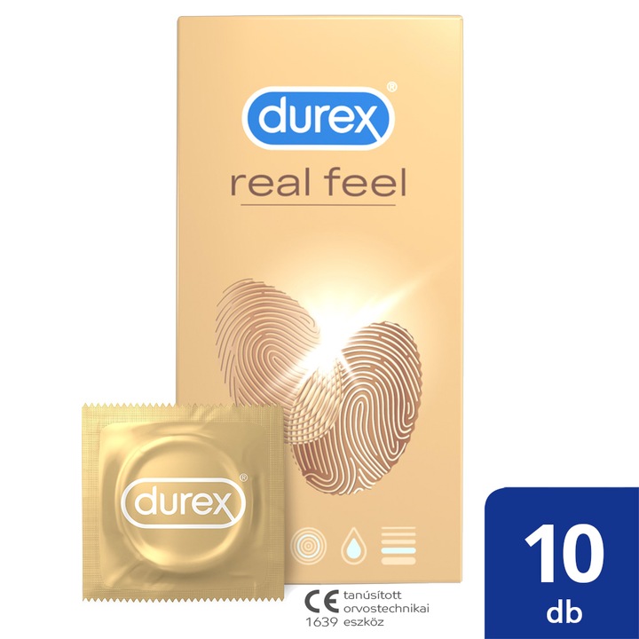 Durex Real Feel óvszer, 10 db