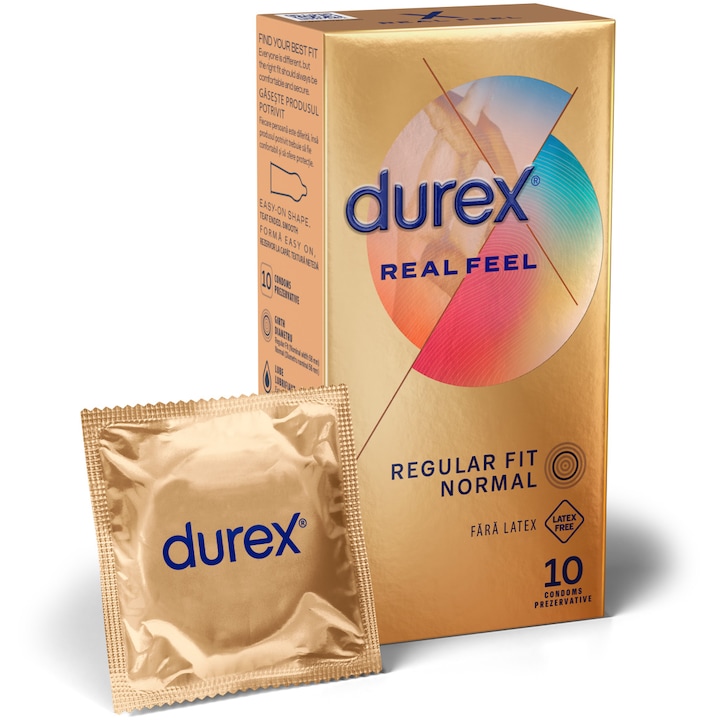 Презервативи Durex Real Feel, 10 бр