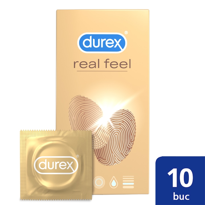 Презервативи Durex Real Feel, 10 бр