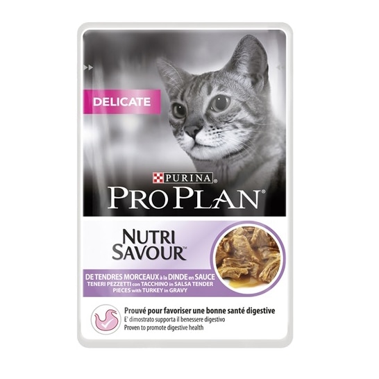 Hrana pentru Pisici Pro Plan Delicate Nutrisavour, Sos cu Curcan, 85 g