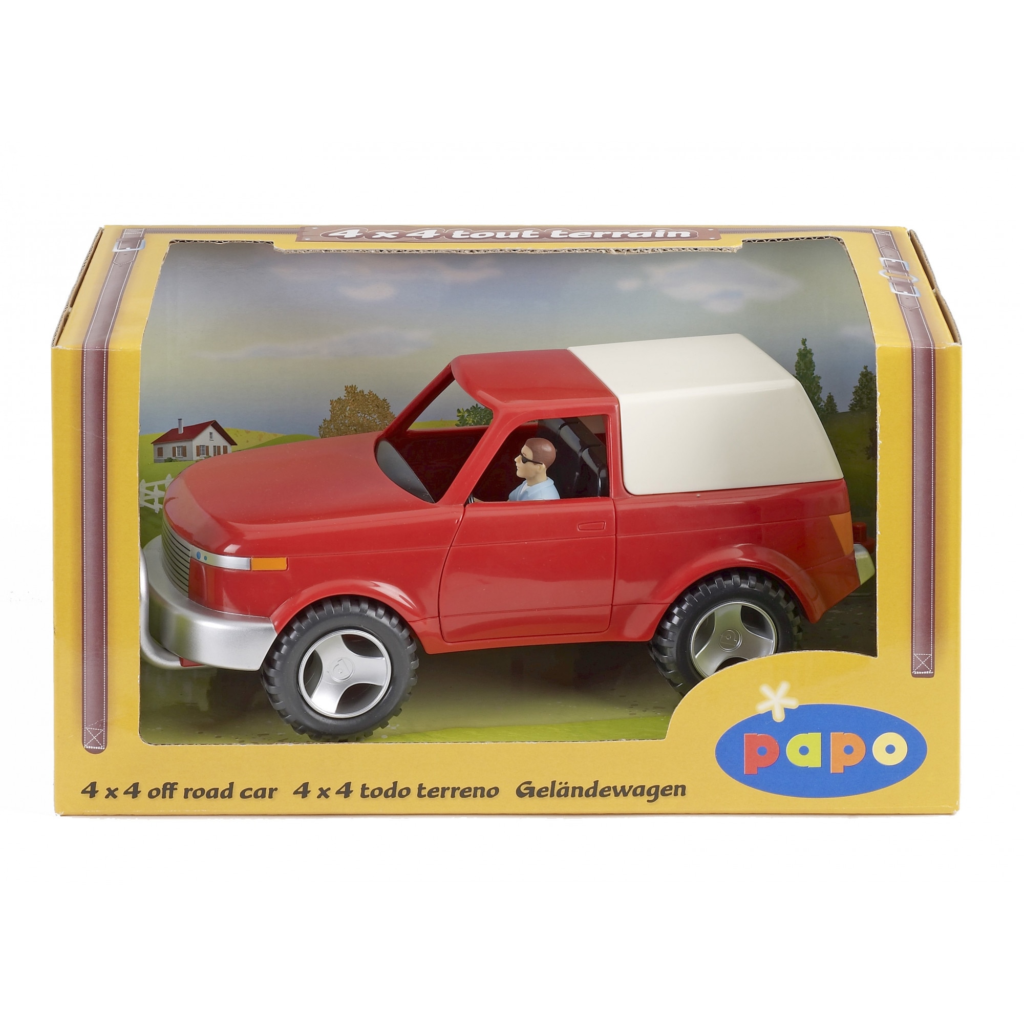 Figurina Papo-Masina 4x4 cu sofer