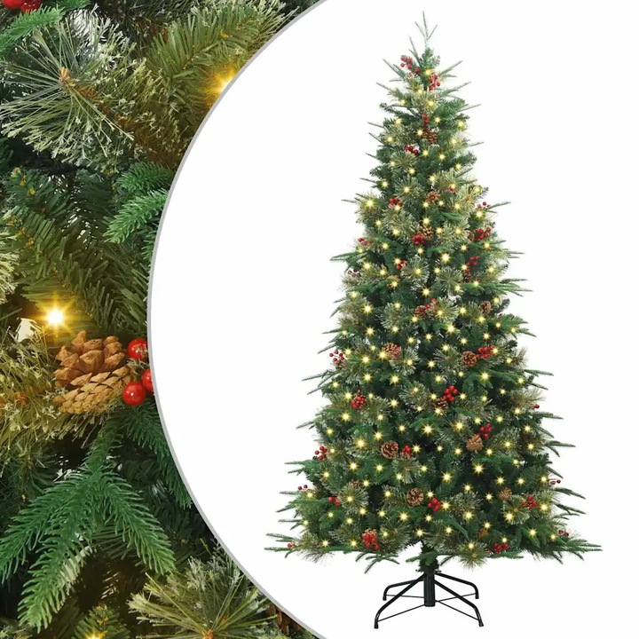vidaXL Brad de Craciun artificial cu ramuri articulare Verde 180 cm