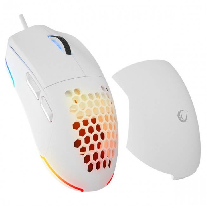 Mouse Rampage BLINK RGB Alb