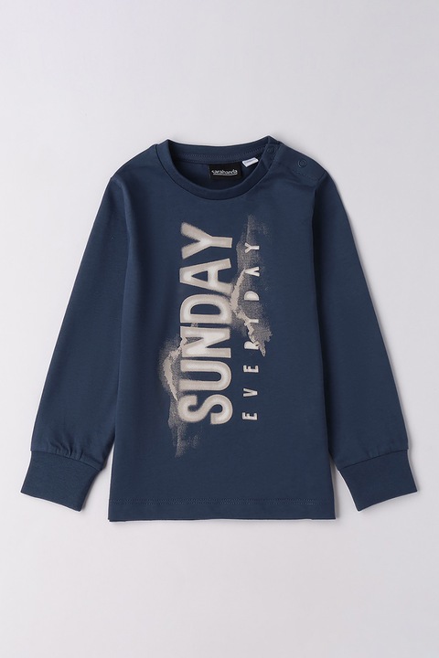 Sarabanda, Feliratos pamutfelső, Sötétkék/Világos tópbarna