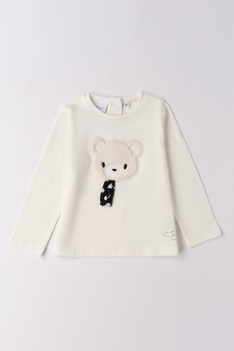 Sarabanda, Mackó mintás felső, Csontszín/Fekete