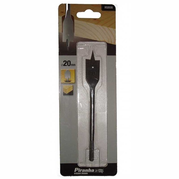 Burghiu Lemn 20 x 154 mm Black+Decker X52035 "Spada"