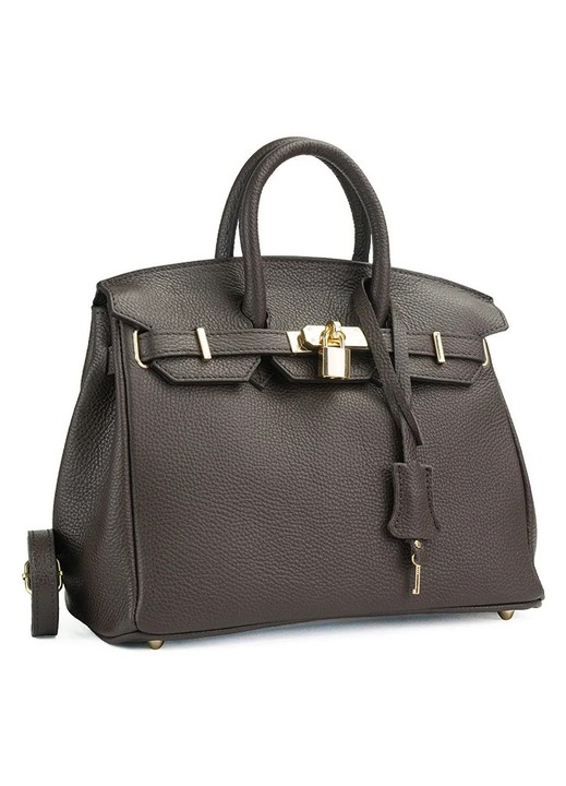 Poseta Piele Mini Edith - Maro - Inchis, Geanta Casual din Piele Naturala, Geanta, Genti