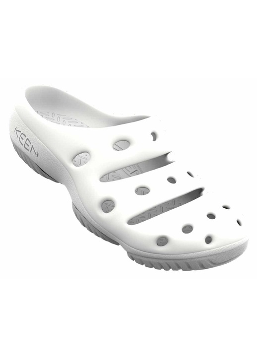 Slapi dama Keen Yogui, spuma EVA, albi, slip-on, Alb, 38.5