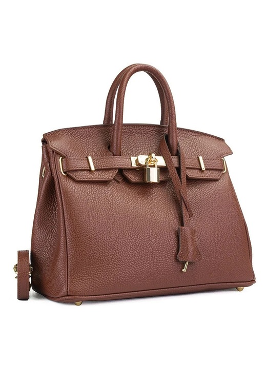 Poseta Piele Mini Edith - Maro, Geanta Casual din Piele Naturala, Geanta, Genti