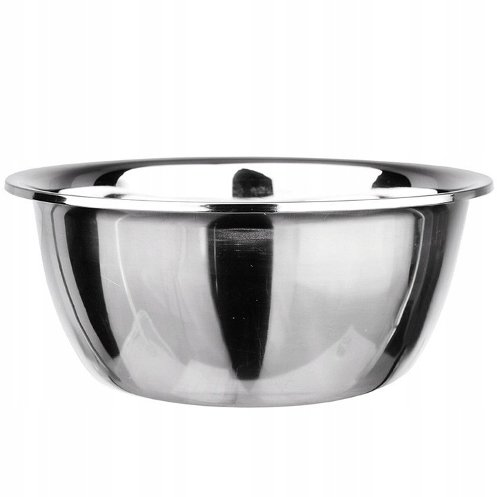 Bol mare din inox, Liderhoff, 32cm, 6L, pentru salate si preparate culinare