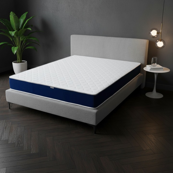 Ortopéd matrac, Best Sleep, Happy * Plus, 200x200x25 cm, 20+5 poliuretán memóriahab, hipoallergén, steppelt huzat, közepes keménység