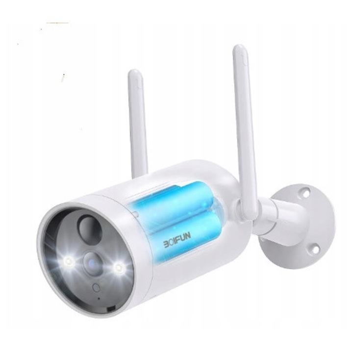 Camera falsa de supraveghere cu panou solar si led intermitent pentru exterior si interior