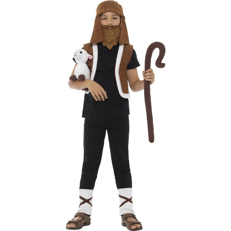 Accesorii pastor copii cu miel de jucarie 5-6ani/ 120cm