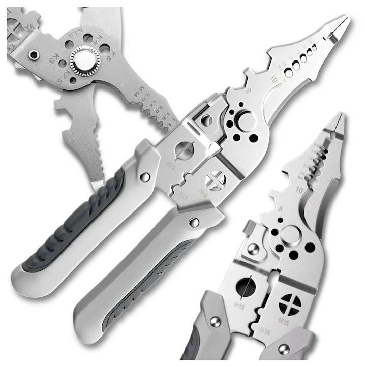 Clesti multifunctionali pentru indepartarea izolatiei 27 in 1, otel crom-vanadiu, 20x10x3cm, antiderapanti