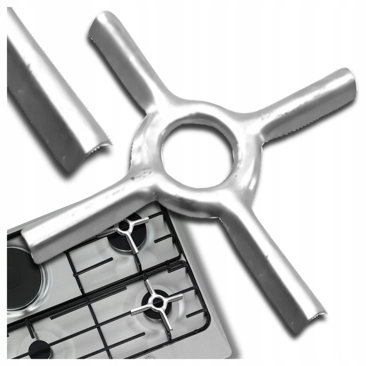 Suport gaz, NeoProfi, 13x13cm, argintiu