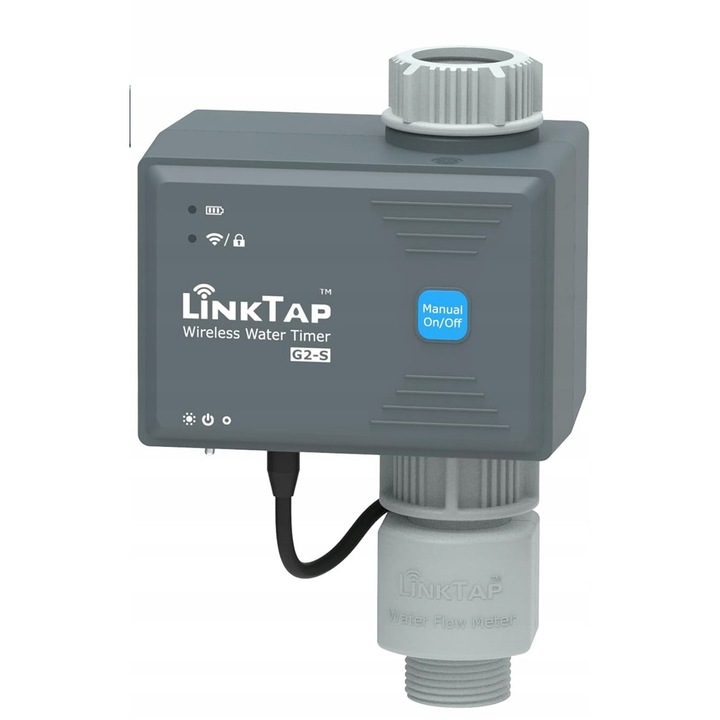 Set timer automat de irigare LinkTap G2S, gri, 450g