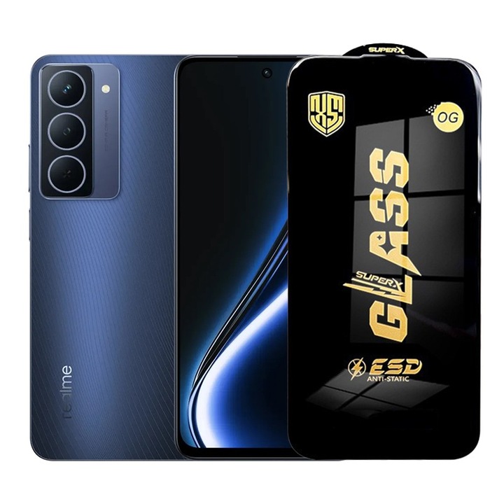 2 darabos szett, Evolium edzett üvegfólia Realme Narzo 80X-hez, átlátszó