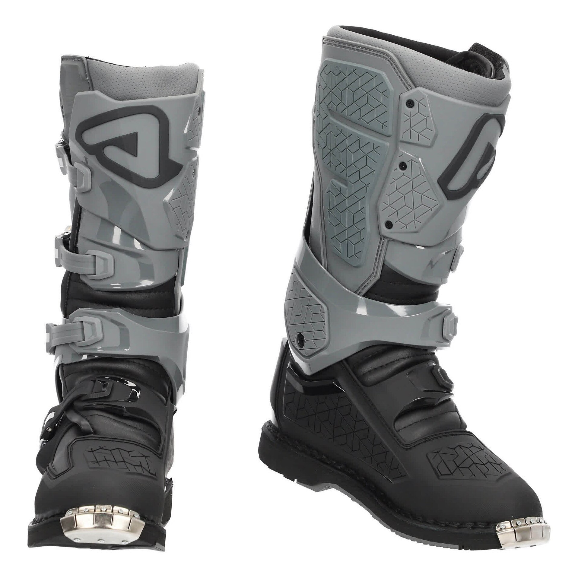 Bocanci moto ACERBIS x-rock mm, negru/gri, protectie tibiala