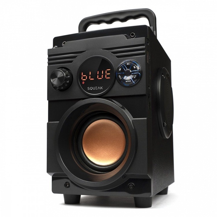 Boxa portabila SQUEAK BassBlaster SQ1001, Bluetooth 5.1, radio FM, USB-C, 18W