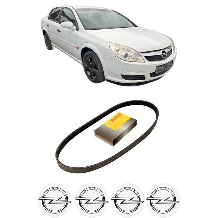 Curea transmisie accesorii OPEL VECTRA C (Z02) 1.9 CDTI (F69) din 2004-2009 KW 88 CP 120 CMC 1910, auto, Bosch, 4x Stickere auto cu OPEL