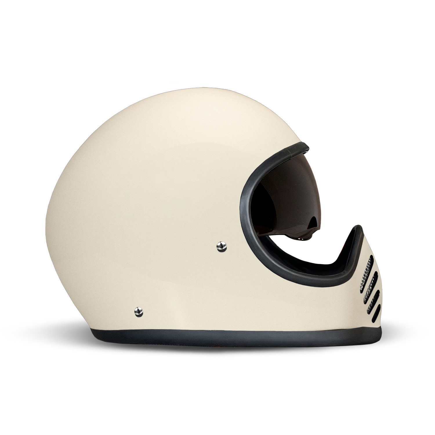 moca♡　0527 Casca moto DMD Seventyseven, crem lucios, XL, carbon Kevlar