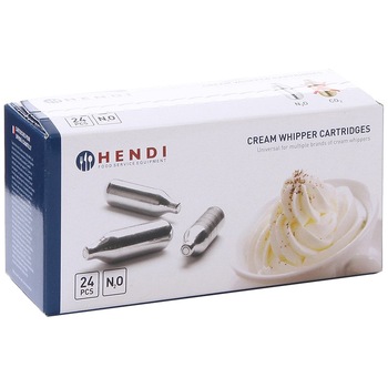 Cartuse Hendi, pentru aparat frisca, 24 buc/cutie Cartuse Hendi, pentru aparat frisca, 24 buc/cutie