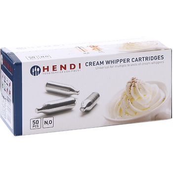 Cartuse Hendi, pentru aparat frisca, 50 buc/cutie Cartuse Hendi, pentru aparat frisca, 50 buc/cutie