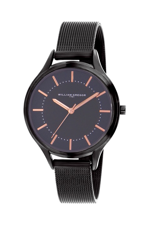 William Gregor, Fémszíjas karóra, Fekete