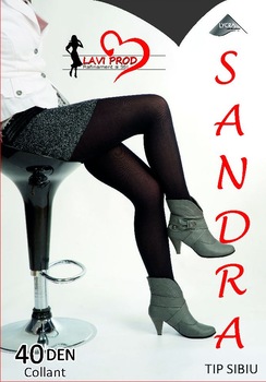 Ciorap dres Sandra, Lycra 40 Den, Negru Ciorap dres Sandra, Lycra 40 Den, Negru