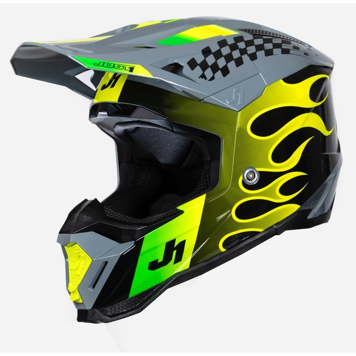 Casca moto JUST1 J40 Sixties, многоцветна, размер XS, включва чанта за носене