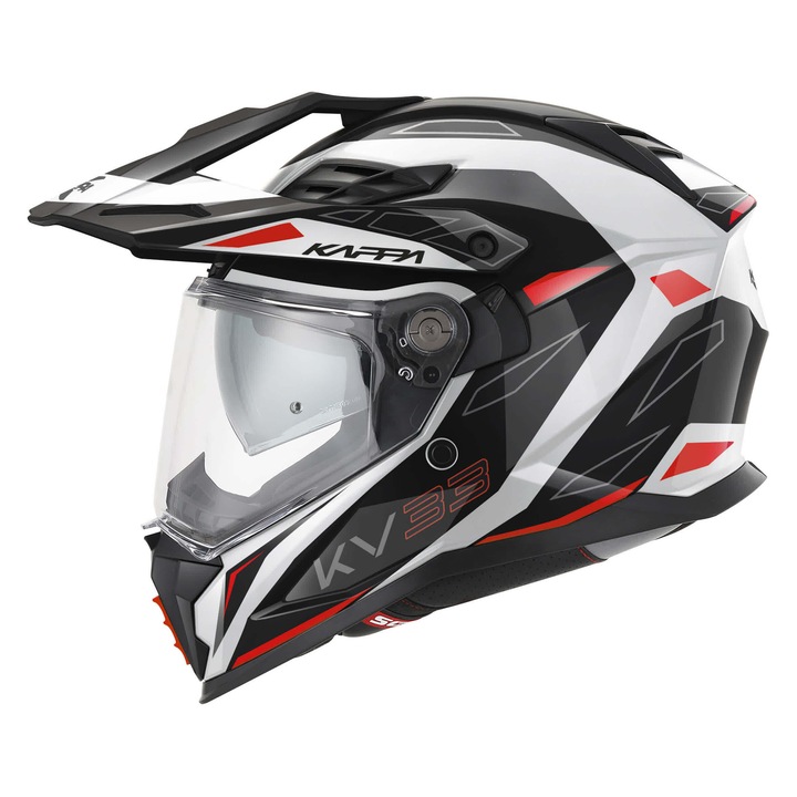 KAPPA KV33 ENDURO SOLID motoros sisak, többszínű, XL, füstös napellenzővel és fejlett szellőzőrendszerrel