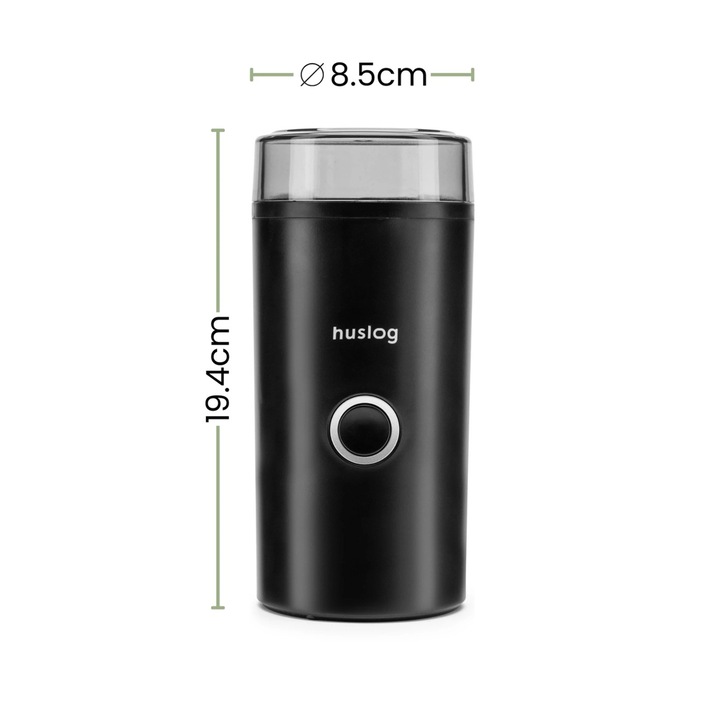 Rasnita de cafea electrica, 180W, 70 g, lame otel inoxidabil, Neagra