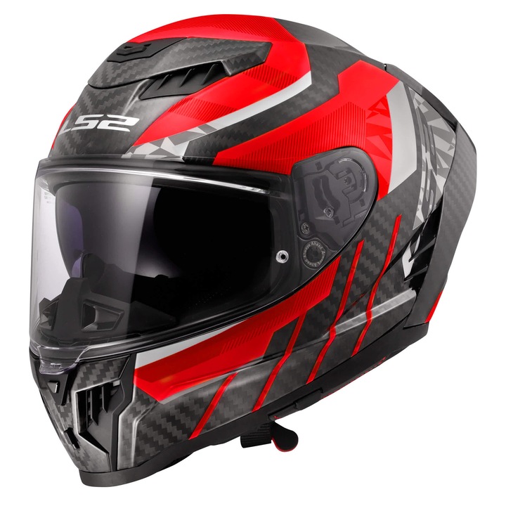 Каска за мотоциклет LS2 FF807 Dragon, 6K карбон, многоцветна, 3XL