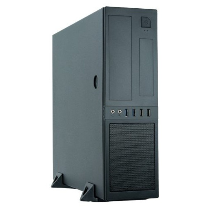 Carcasa Mini Tower, Chieftec, CS-12B-300, 300 W, 102x356x338 mm, negru