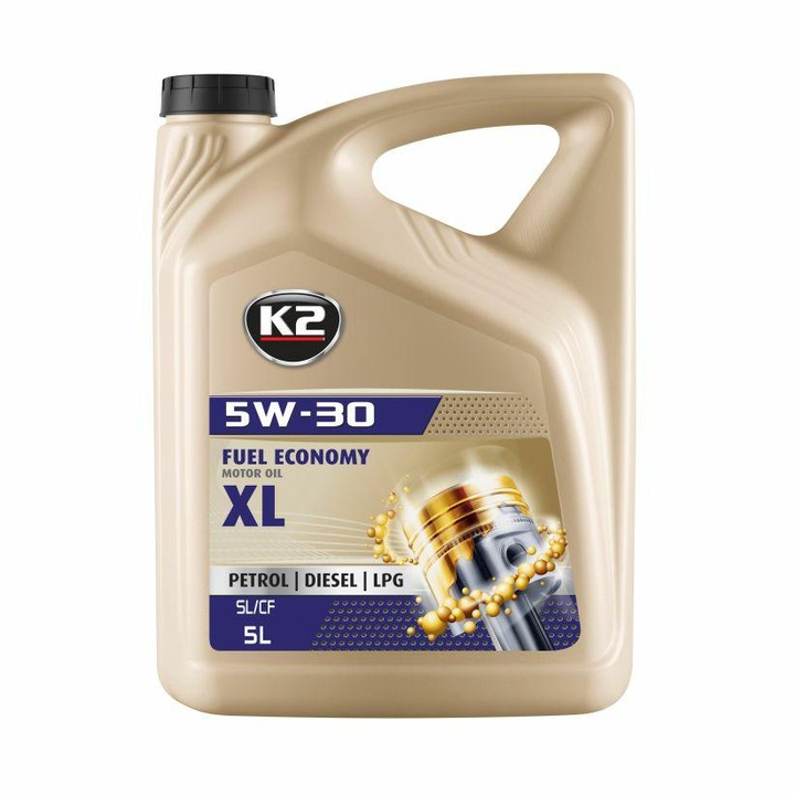 Ulei motor K2 TEXAR 5W-30 XL, sintetic, protectie avansata, 5L