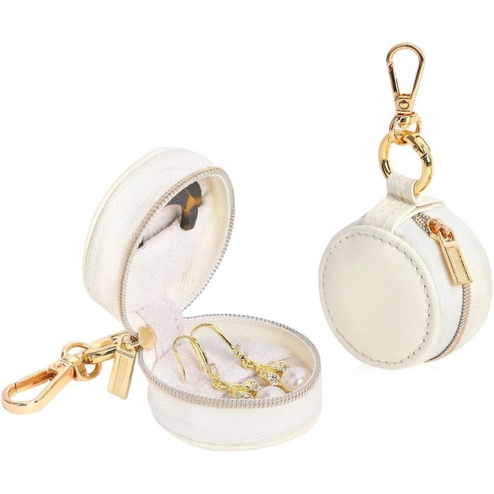 Ékszertáska, függő hátizsák, hordozható, 5,5x5,5x3,3cm, utazáshoz