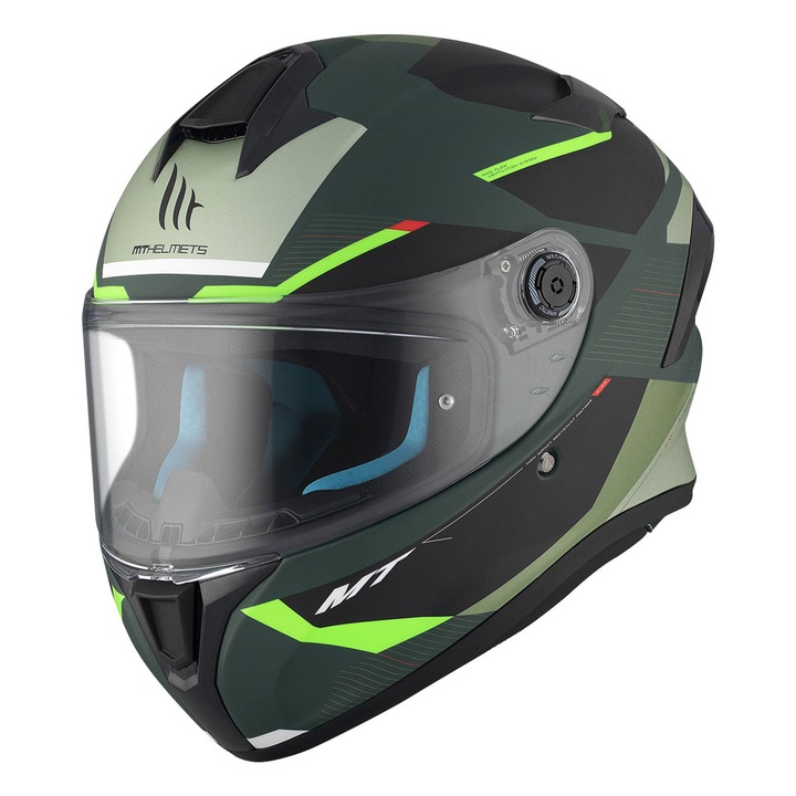 MT Helmets Targo S motoros bukósisak, többszínű, XS méret, sportos design, fejlett szellőzés