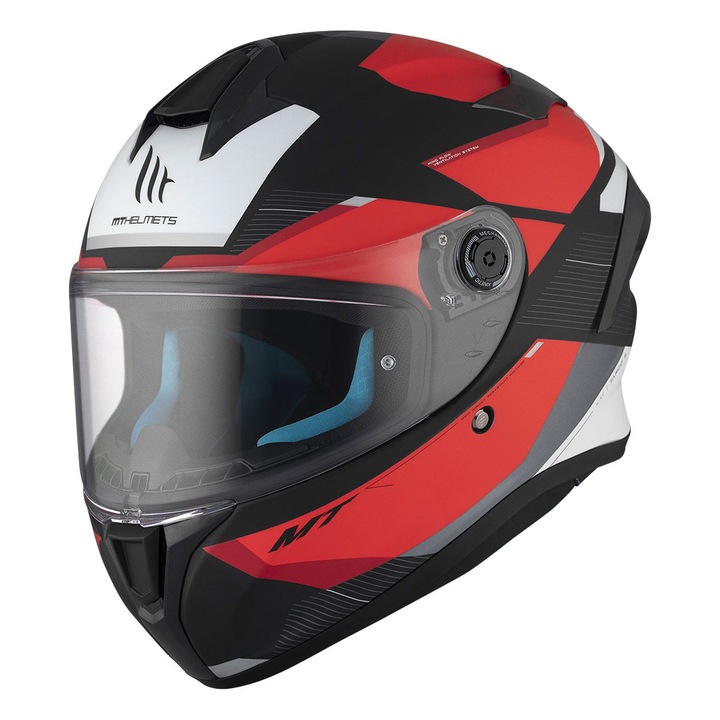 MT Helmets Targo S motoros bukósisak, többszínű, XS, sportos design, fejlett szellőzés
