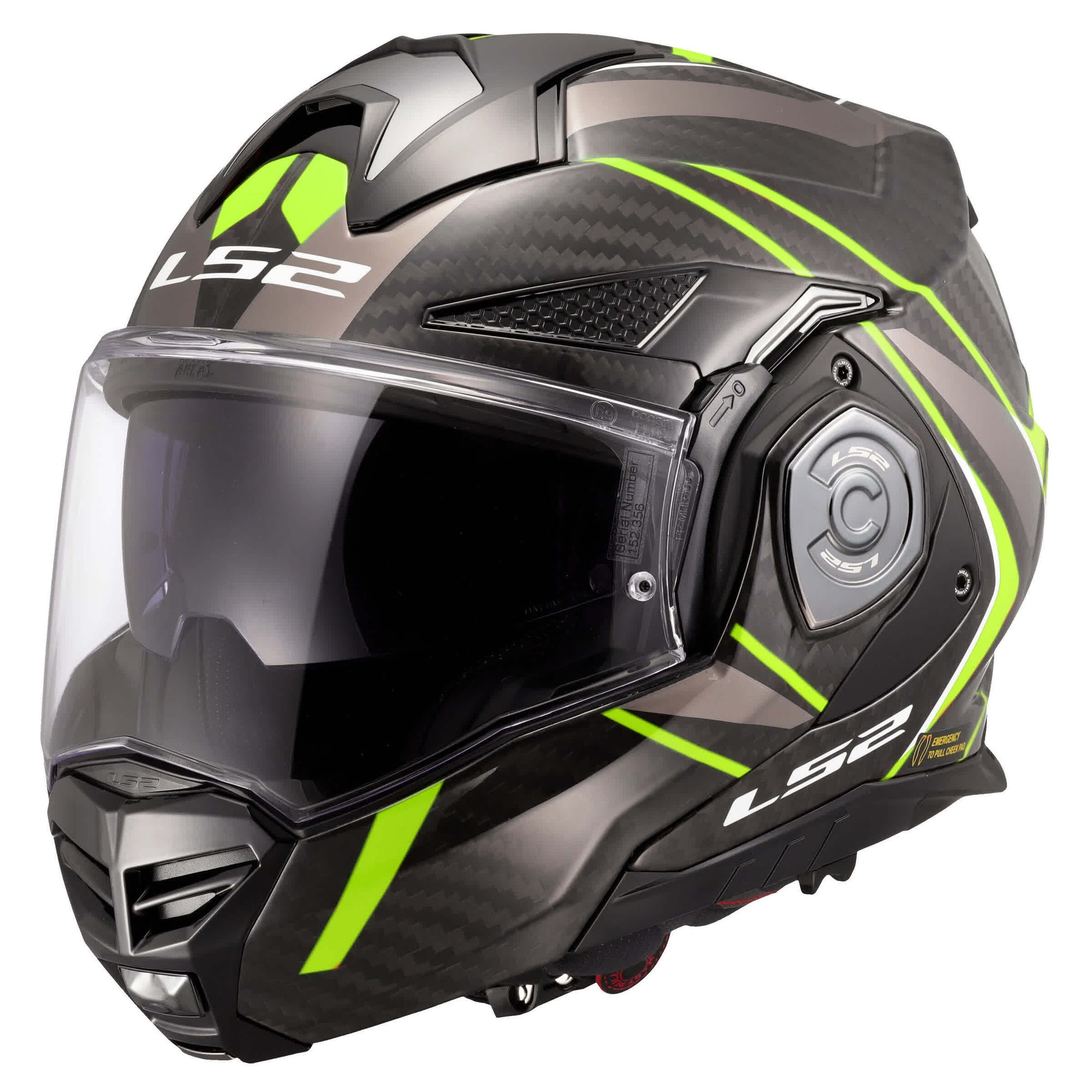 Каска за мотоциклет LS2 FF901 ADVANT X CARBON, многоцветна, XS