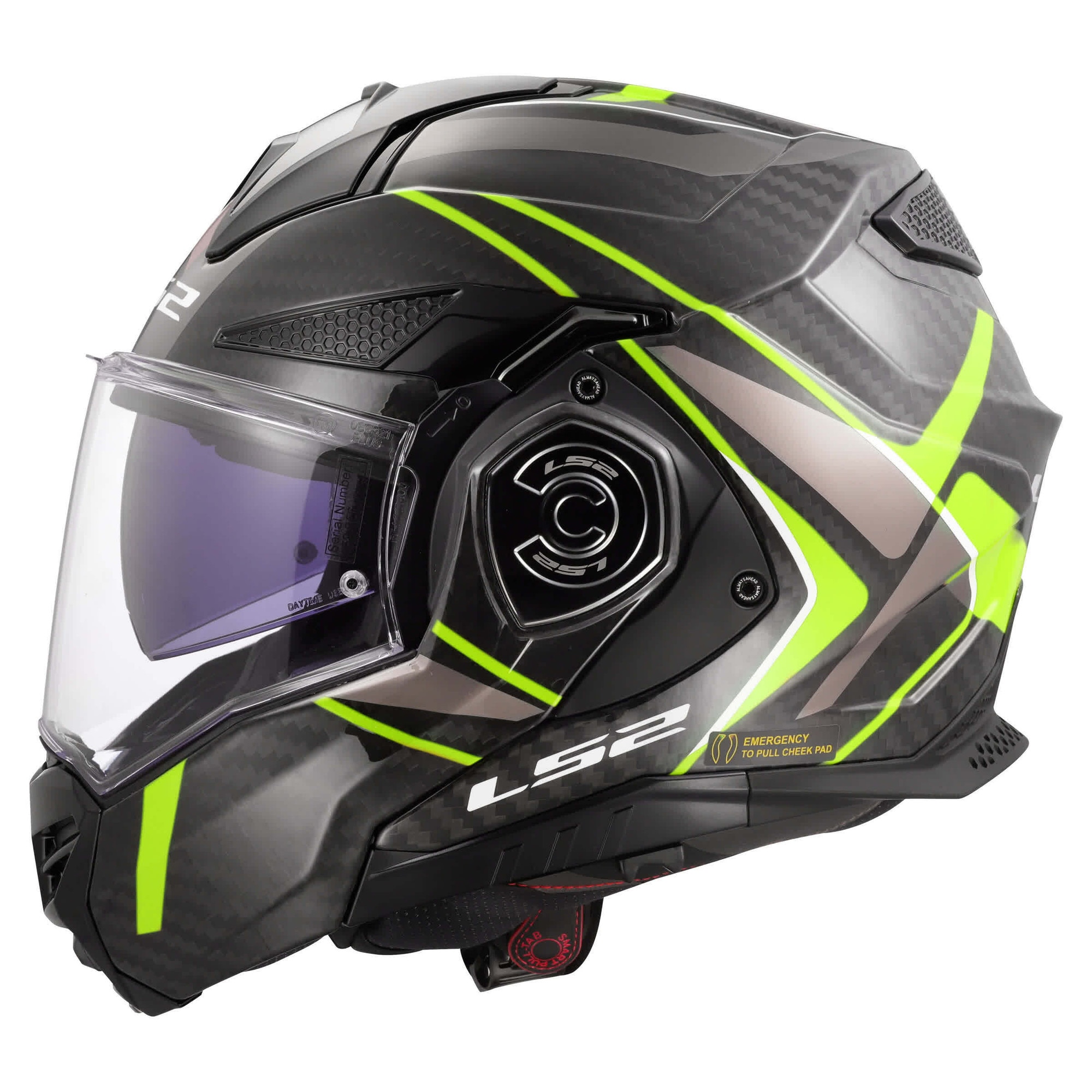 Casca moto LS2 FF901 ADVANT X CARBON, multicolor, S, cu sistem de