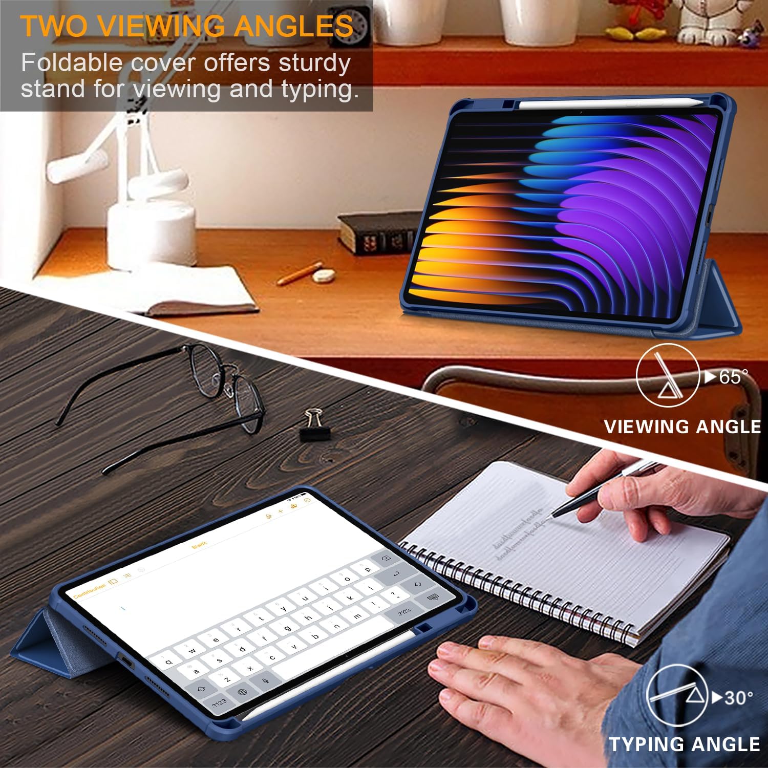 Husa Sigloo, pentru tableta Xiaomi Pad 7/7 Pro 11.2", Slim, Bleumarin