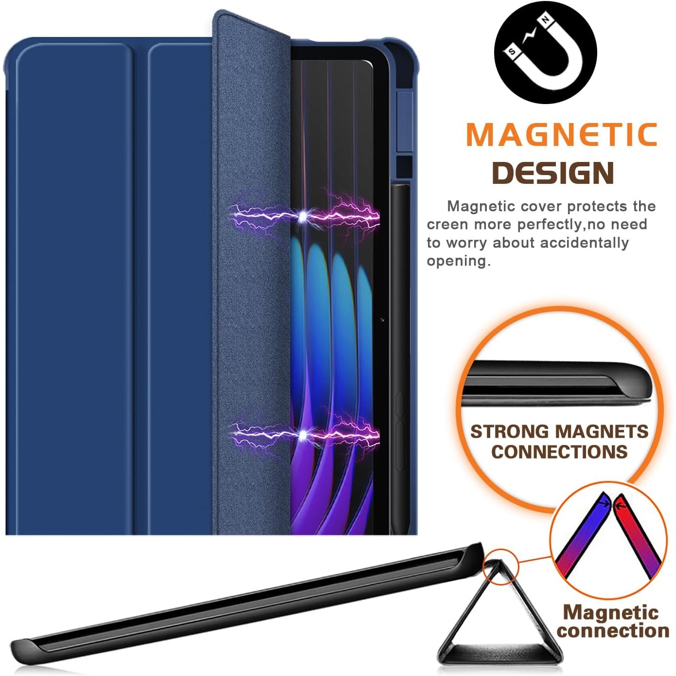 Husa Sigloo, pentru tableta Xiaomi Pad 7/7 Pro 11.2", Slim, Bleumarin