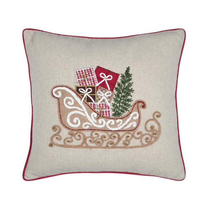 Karácsonyi párna mintával, 45 × 45 cm