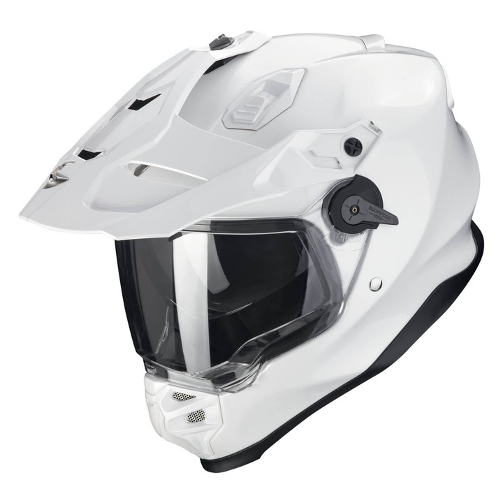 Casca moto Scorpion ADF-9000 Air, alb perla, XXL, sistem AirFit, vizor retractabil