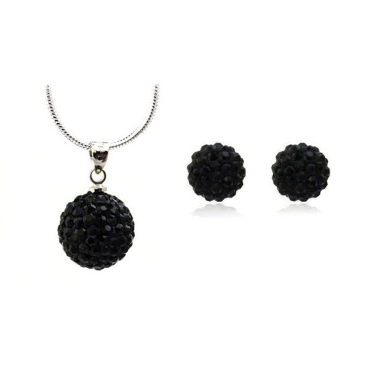 Set bijuterii Shamballa Jet Black
