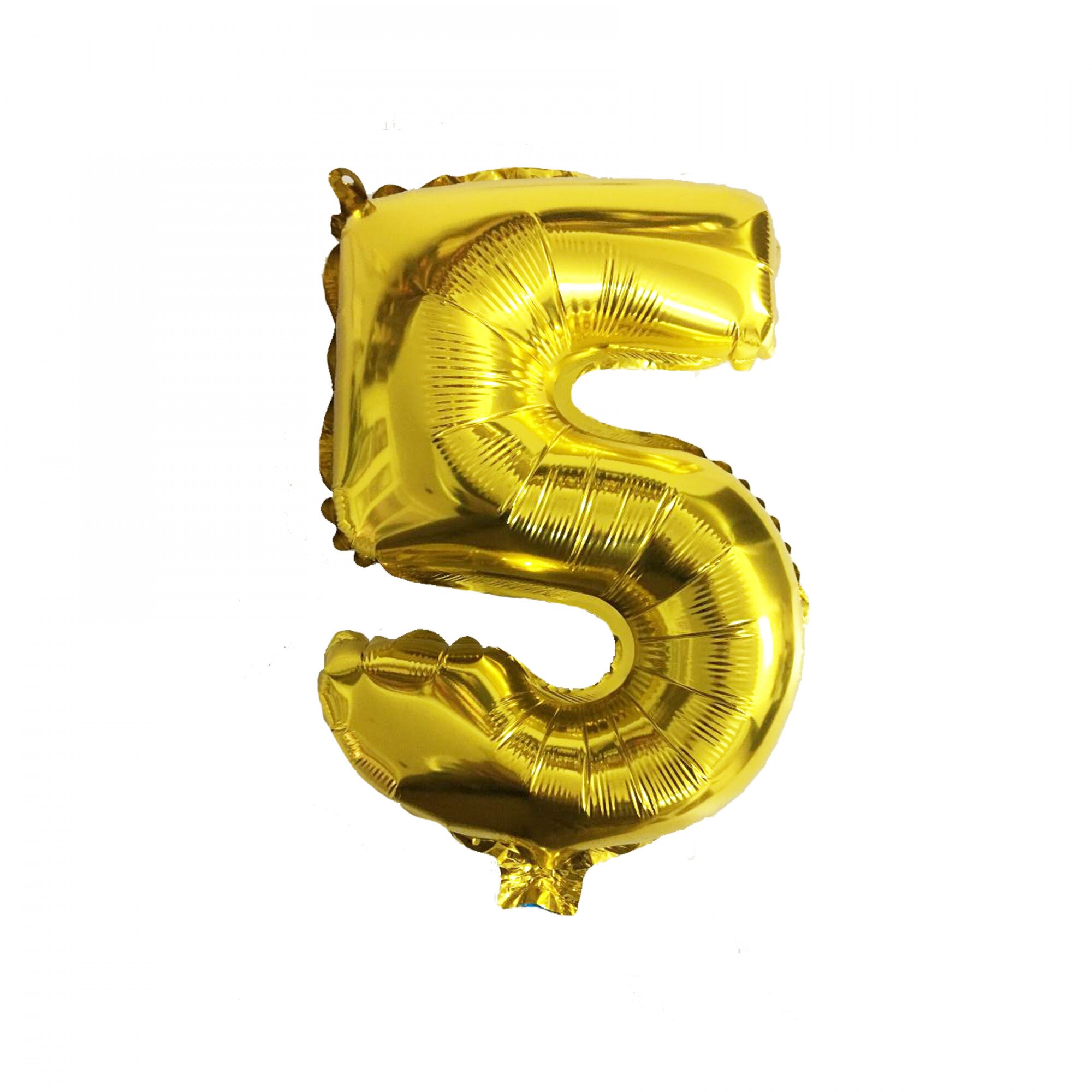 Balon folie metalizata figurina cifra 5 auriu