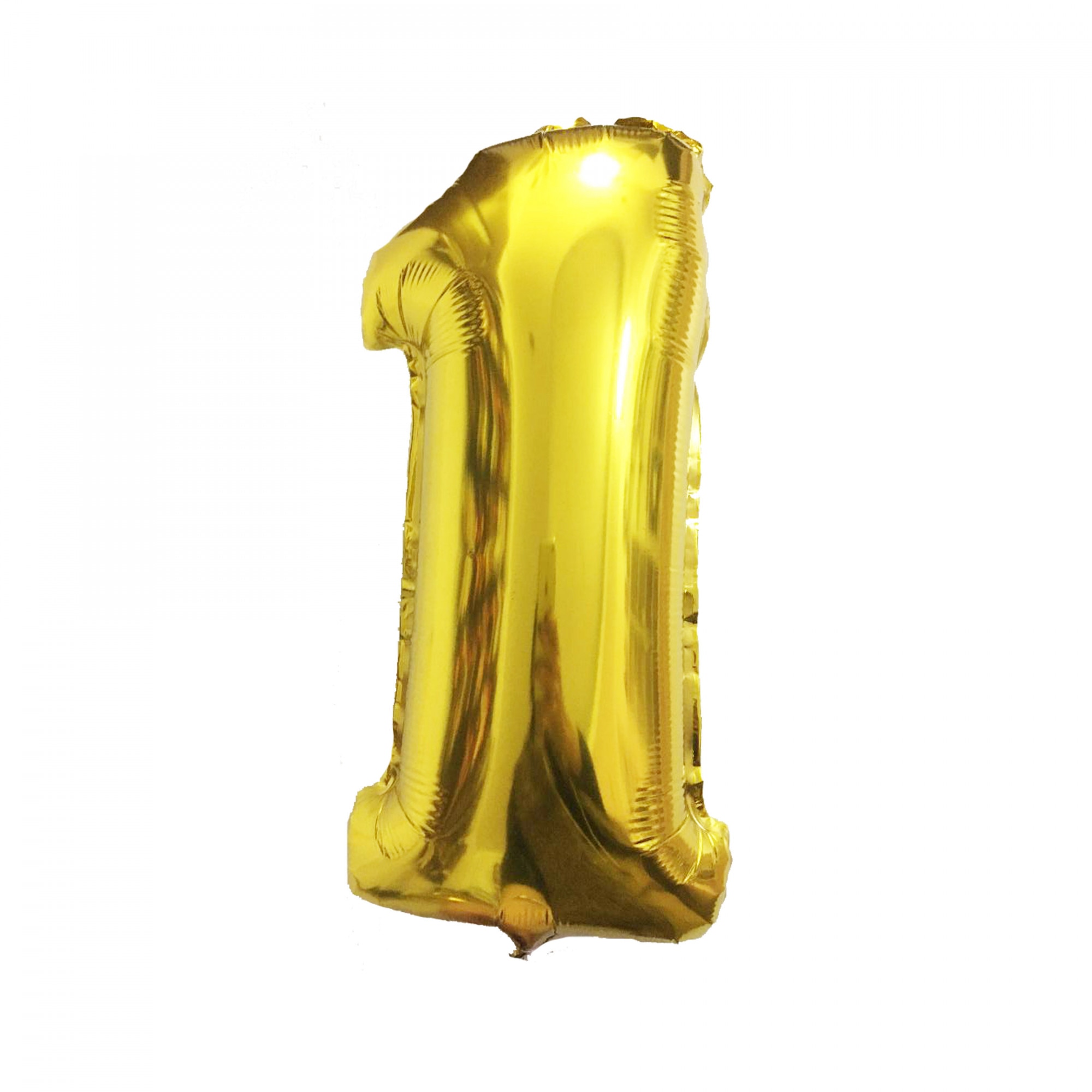 Balon folie metalizata figurina cifra 1 auriu