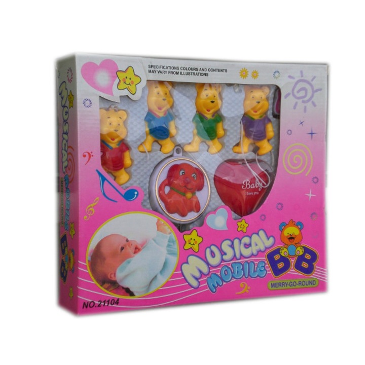 Бебешка дрънкалка за количка и кошара Kristaltoys